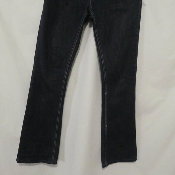 BONGO - Denim Vision | size 7 | Classic Flared Dark Wash  Blue Denim Jeans - Picture 7 of 16